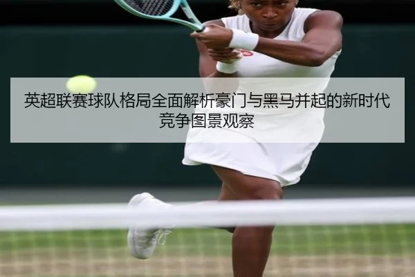 英超联赛球队格局全面解析豪门与黑马并起的新时代竞争图景观察